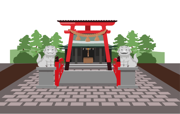 神社のイラスト